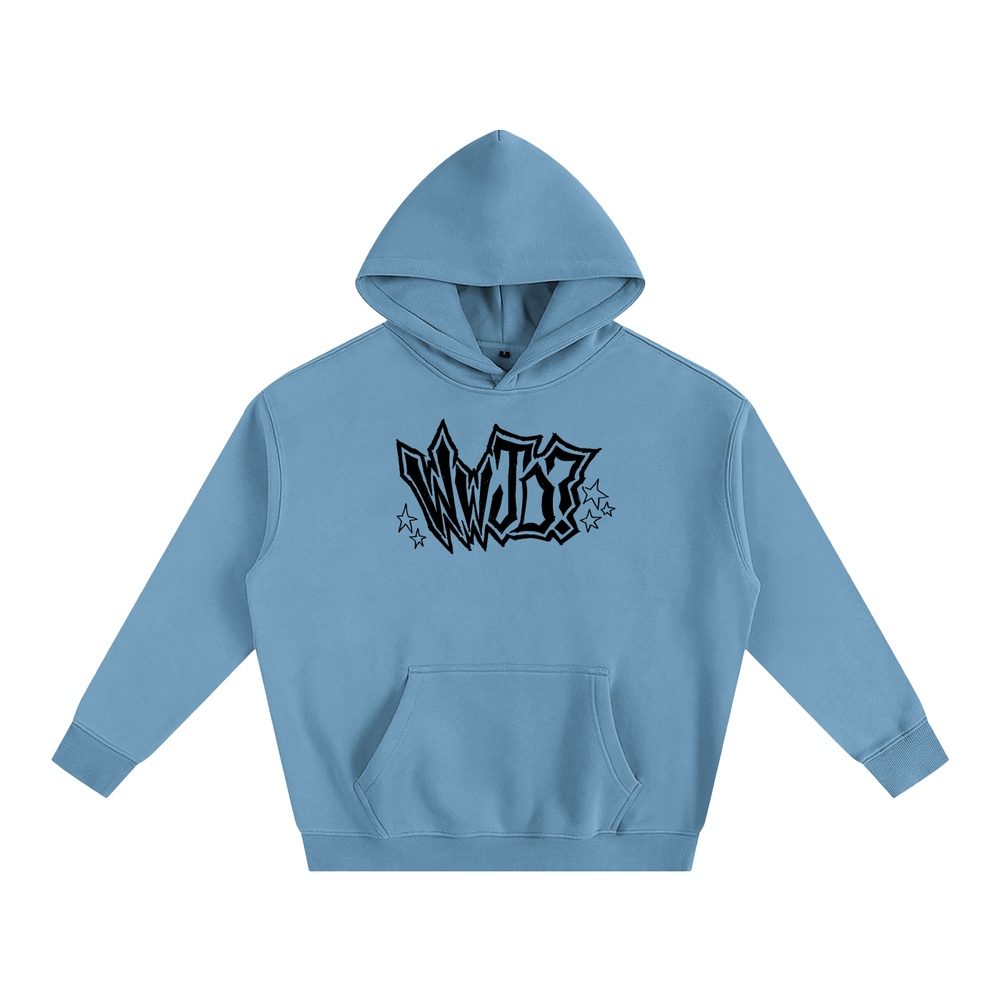 wwjd premium cross back graphic hoodie