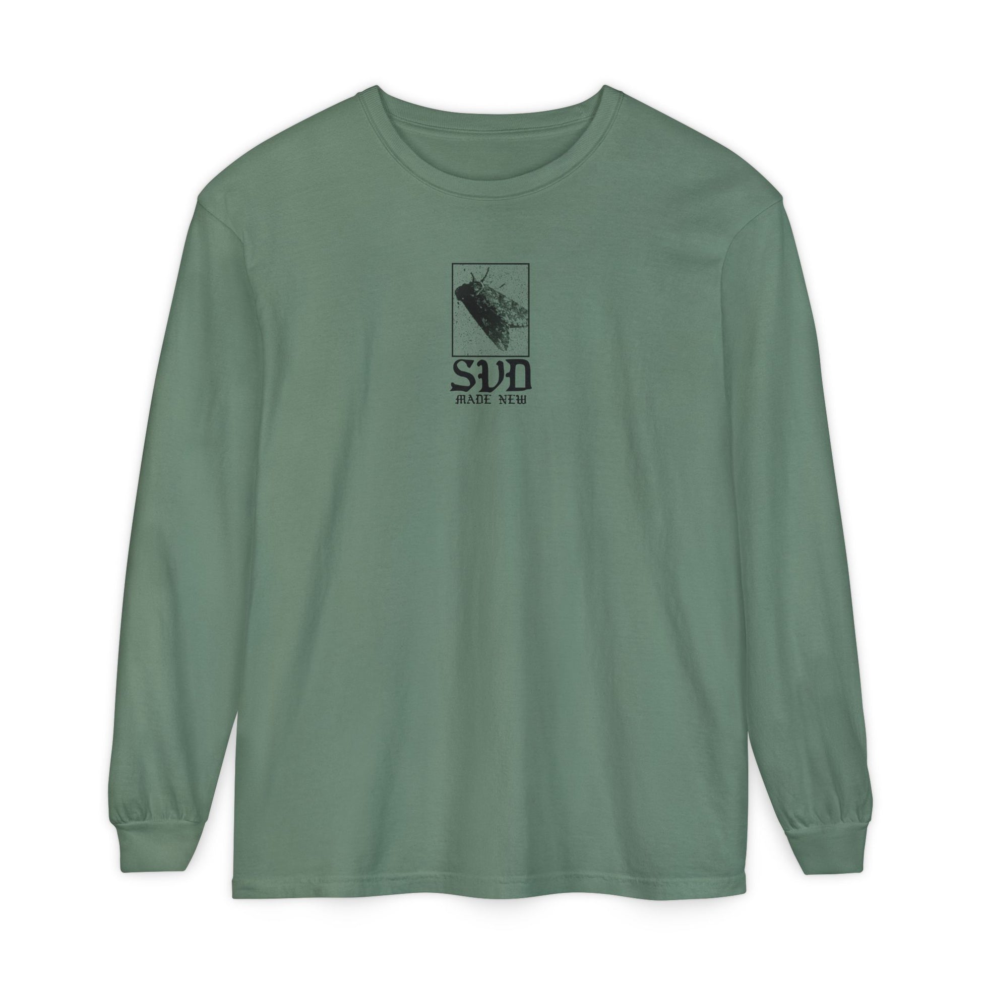 "made new" moth long sleeve tee