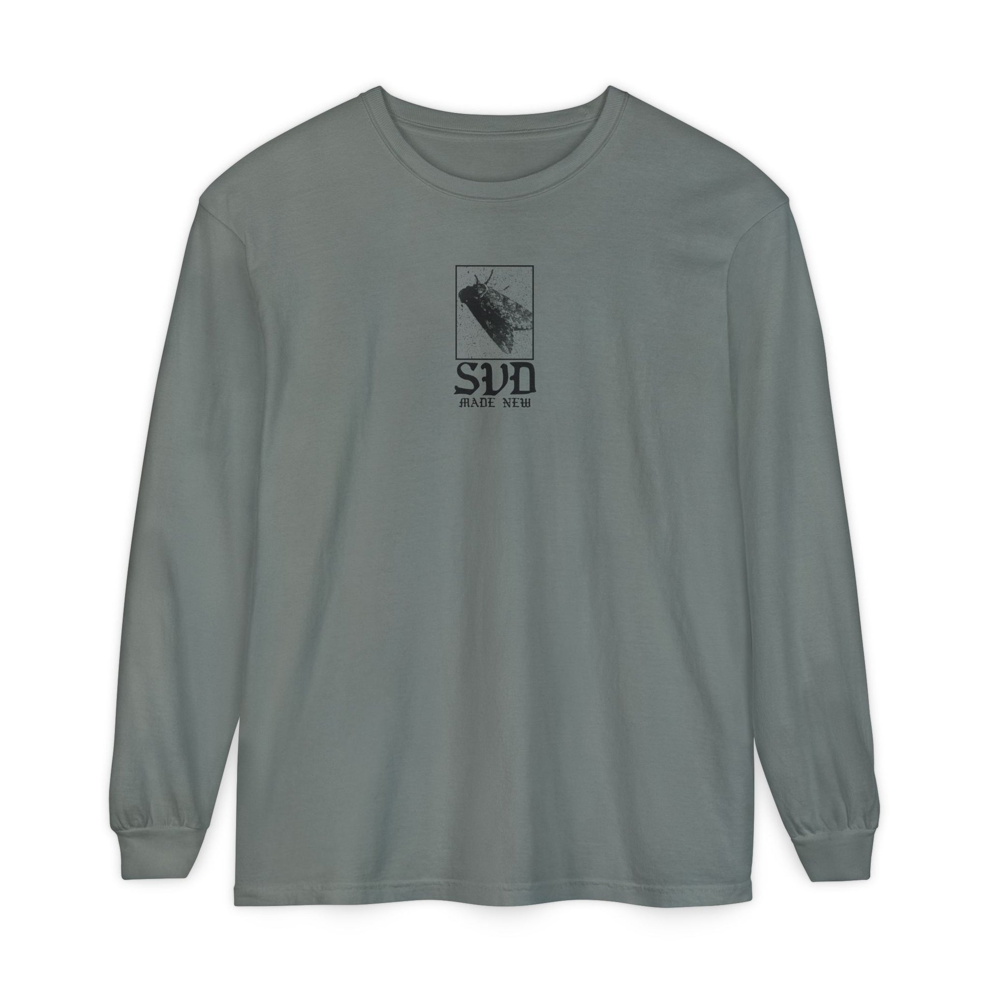 "made new" moth long sleeve tee