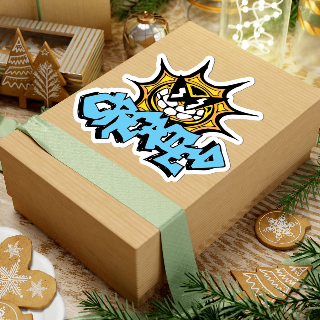"created" sun sticker