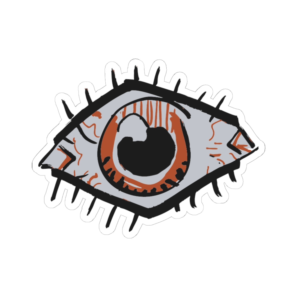 sketched eye sticker