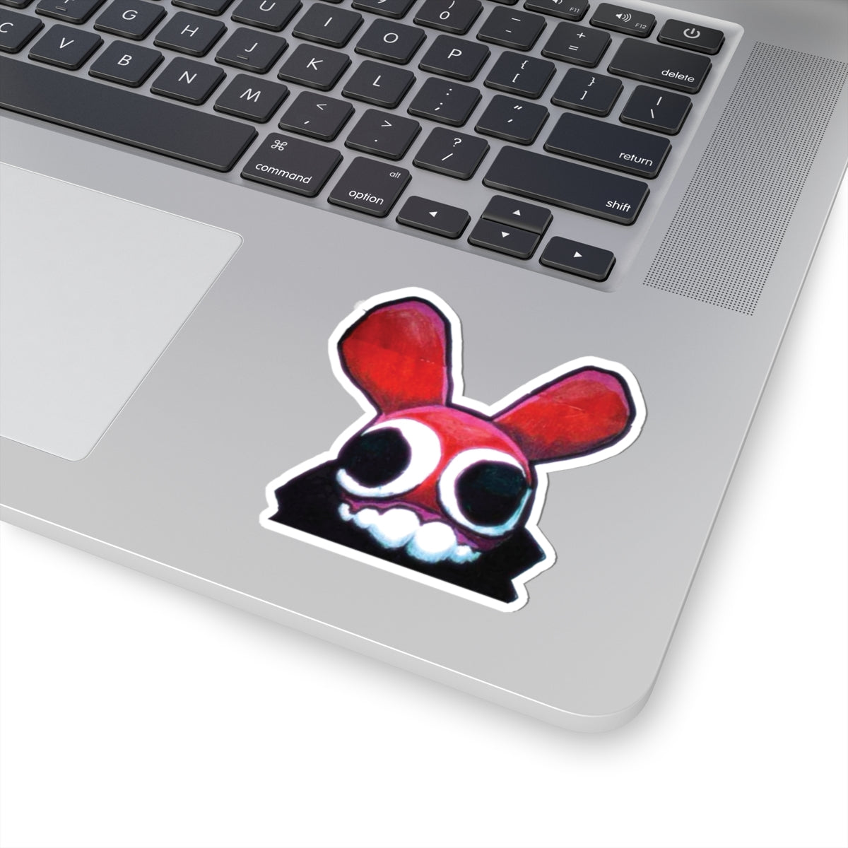 Handpainted Red Bunny Sticker