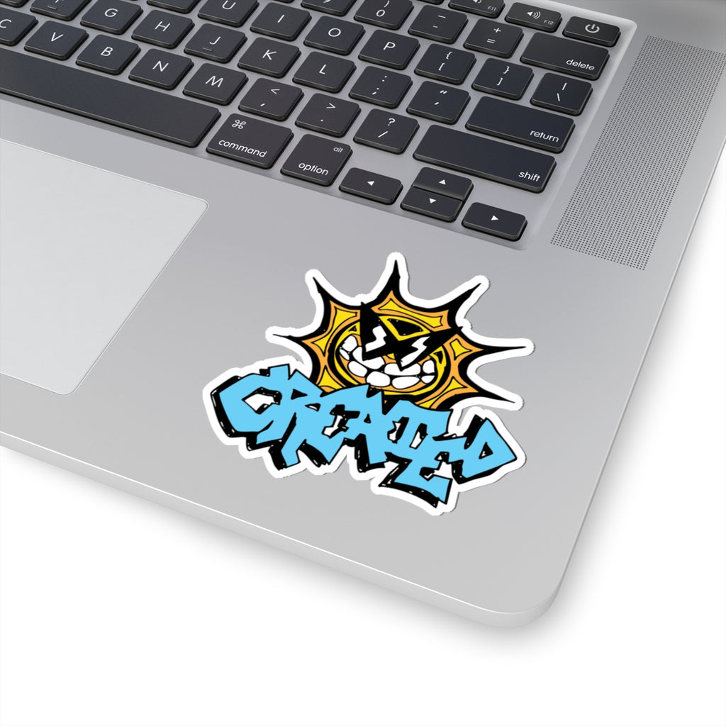 "created" sun sticker