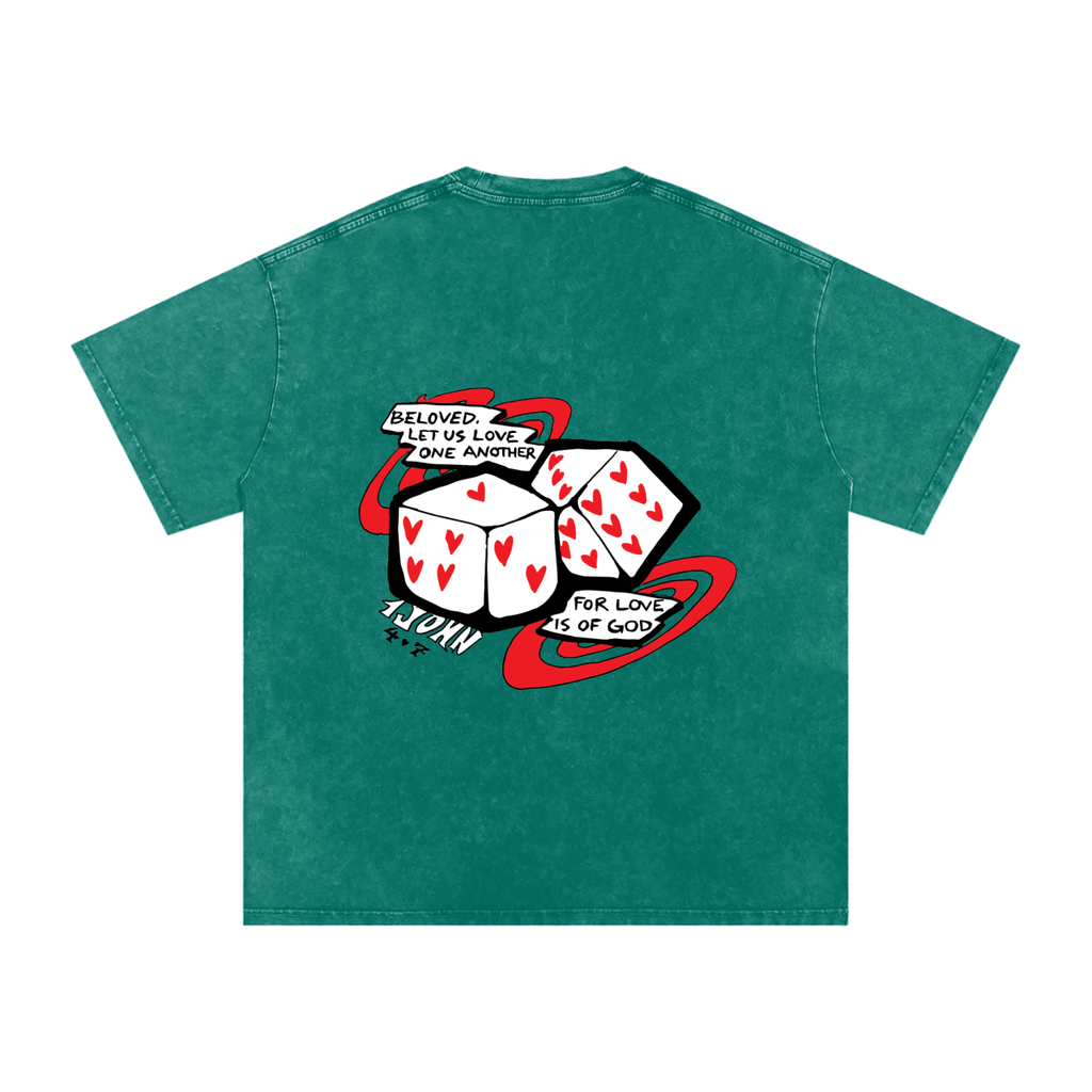 1 John 4:7 Dice Tee