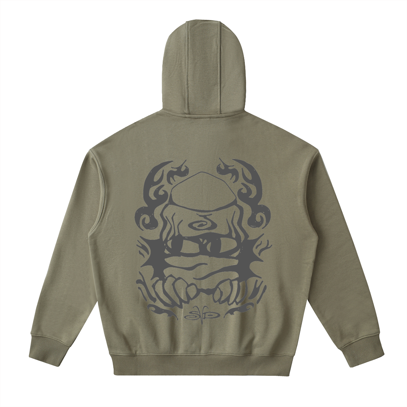 Mysterious Creature Zip Up Hoodie