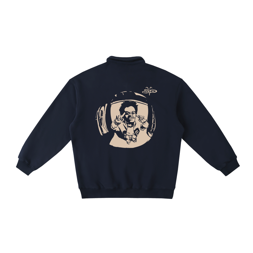 Fisheye collared sweatshirt