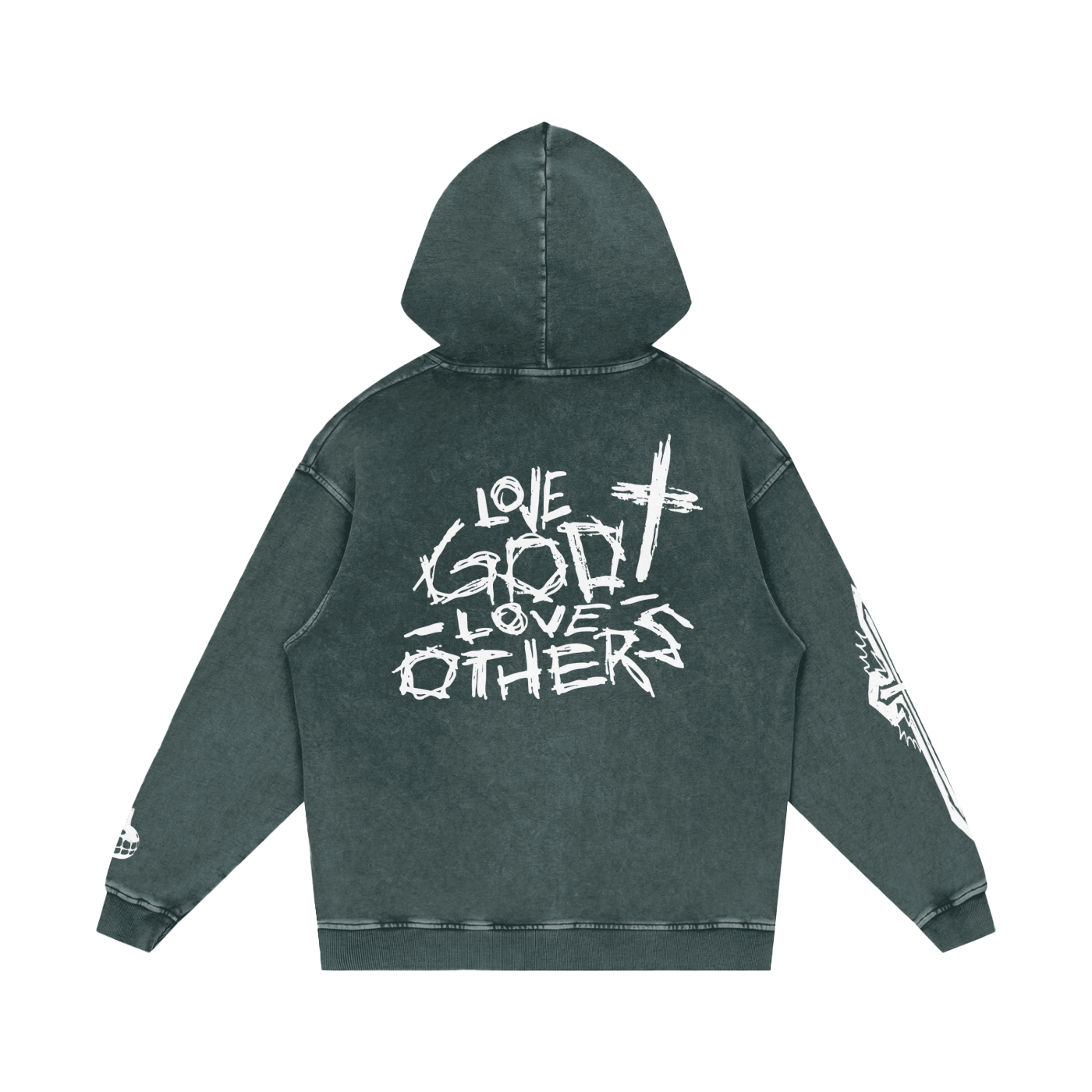 Snow Washed Love God Love Others Hoodie