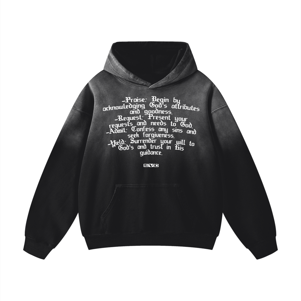 Premium Sunfade "P.R.A.Y." Hoodie