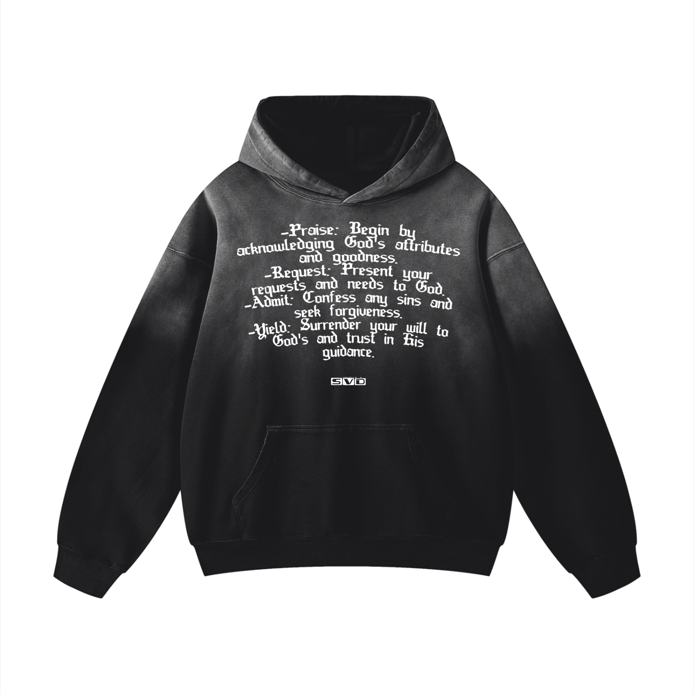 Premium Sunfade "P.R.A.Y." Hoodie