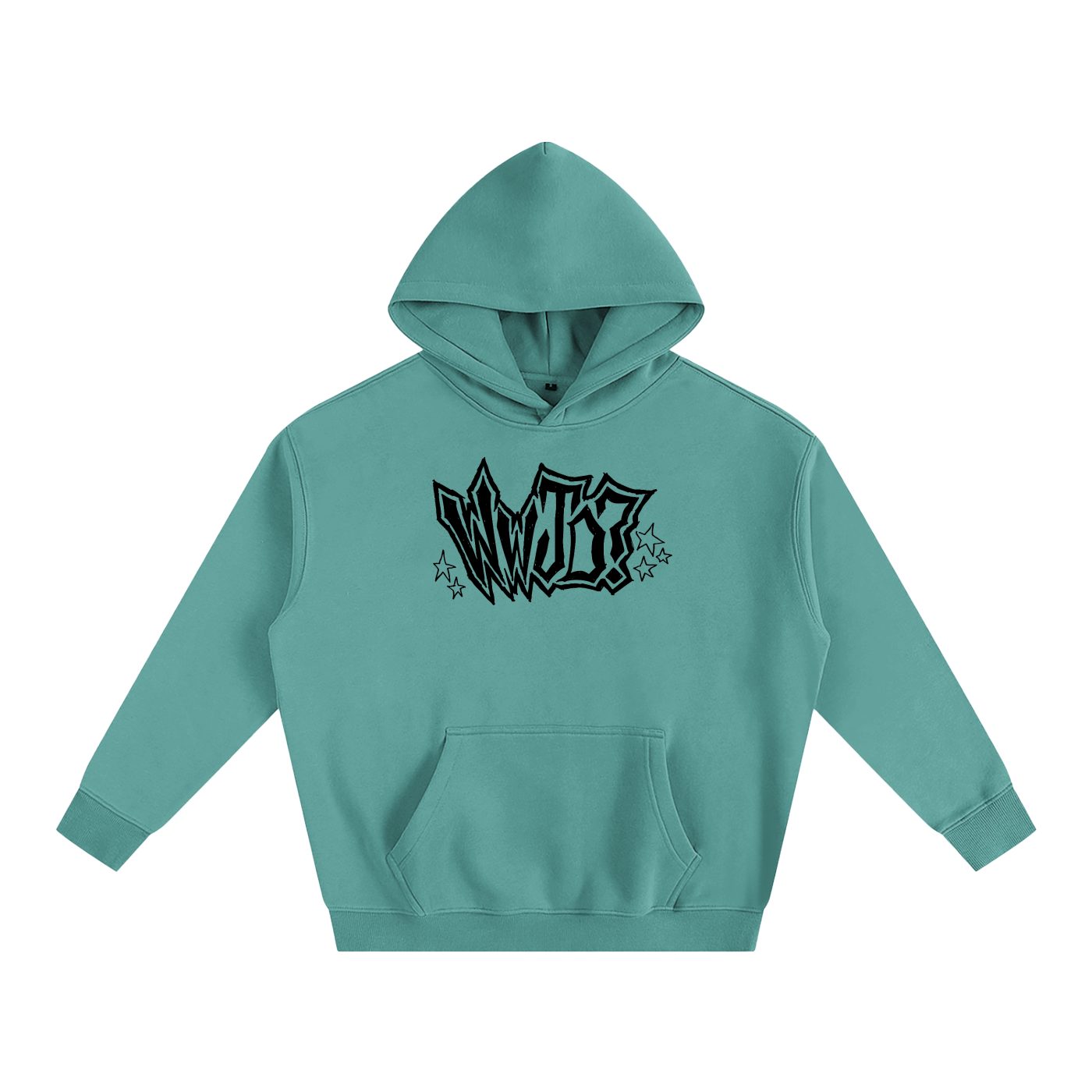 wwjd premium cross back graphic hoodie