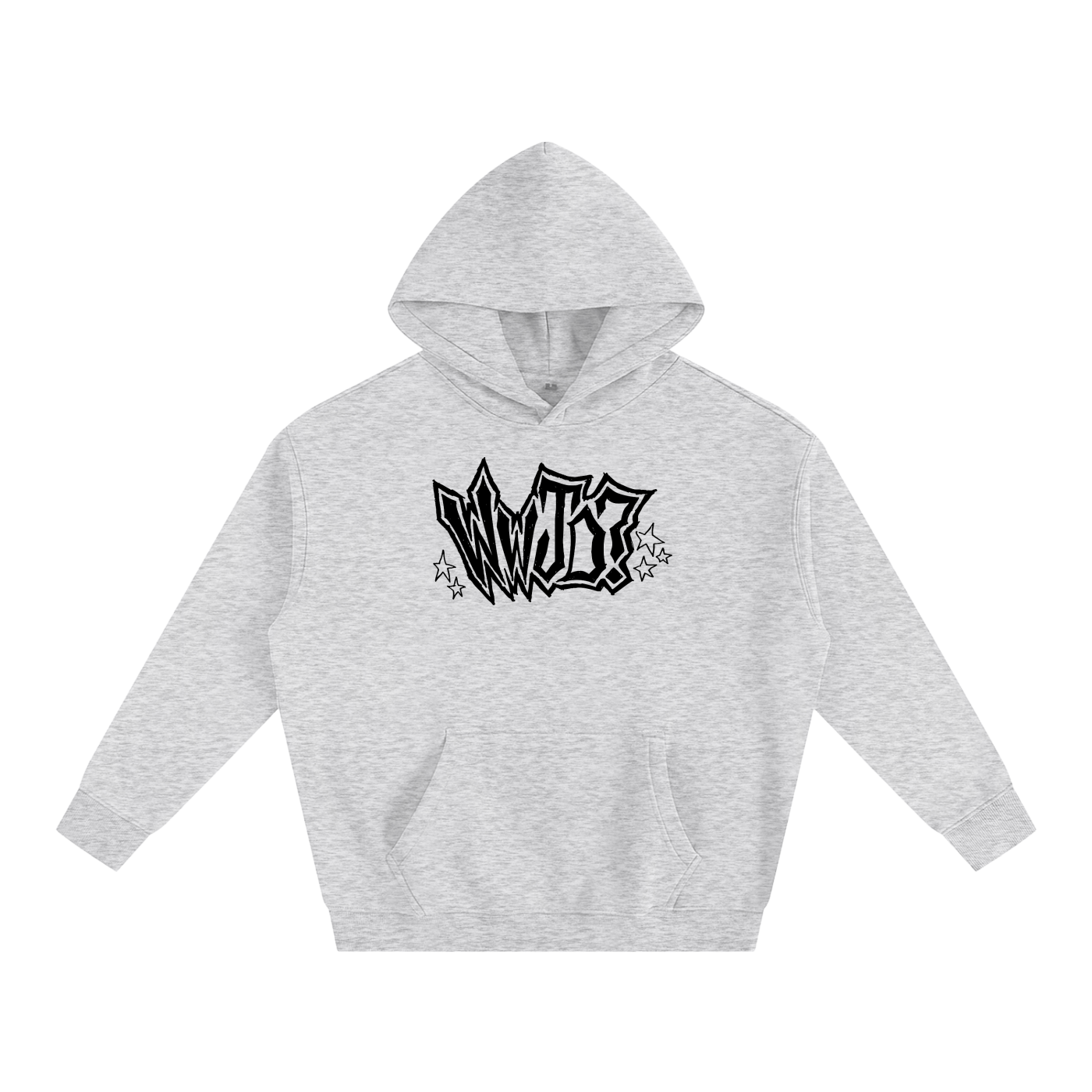 wwjd premium cross back graphic hoodie