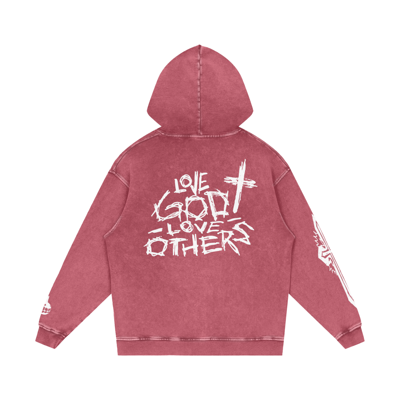 Snow Washed Love God Love Others Hoodie