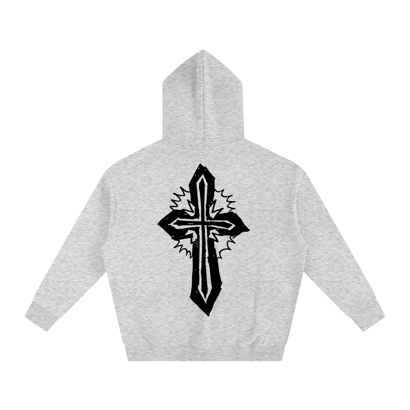 wwjd premium cross back graphic hoodie