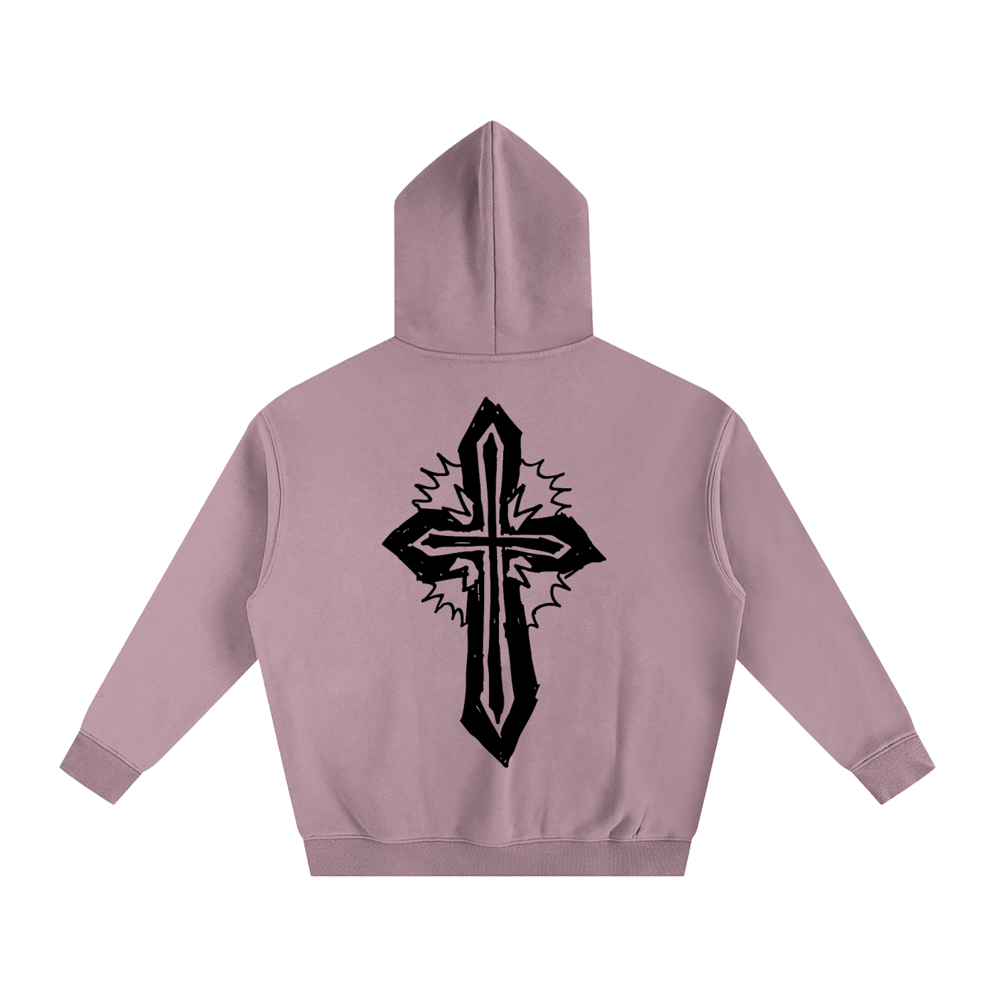 wwjd premium cross back graphic hoodie