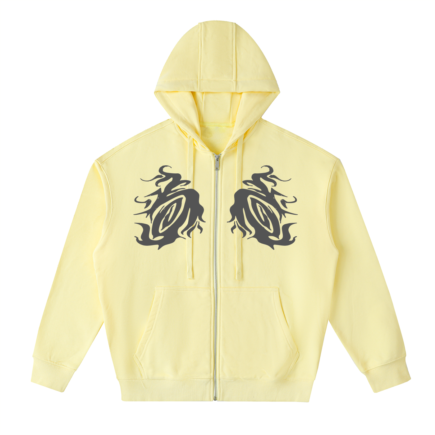 Mysterious Creature Zip Up Hoodie