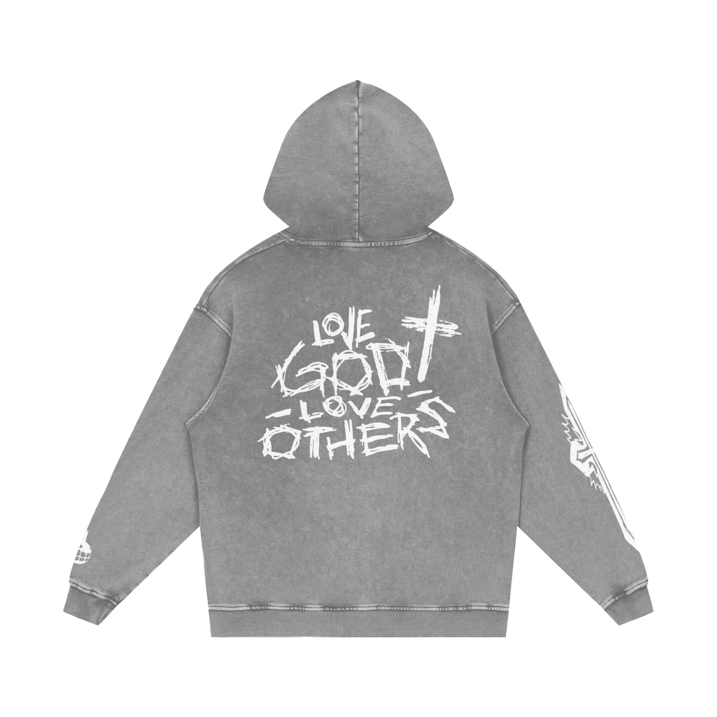 Snow Washed Love God Love Others Hoodie