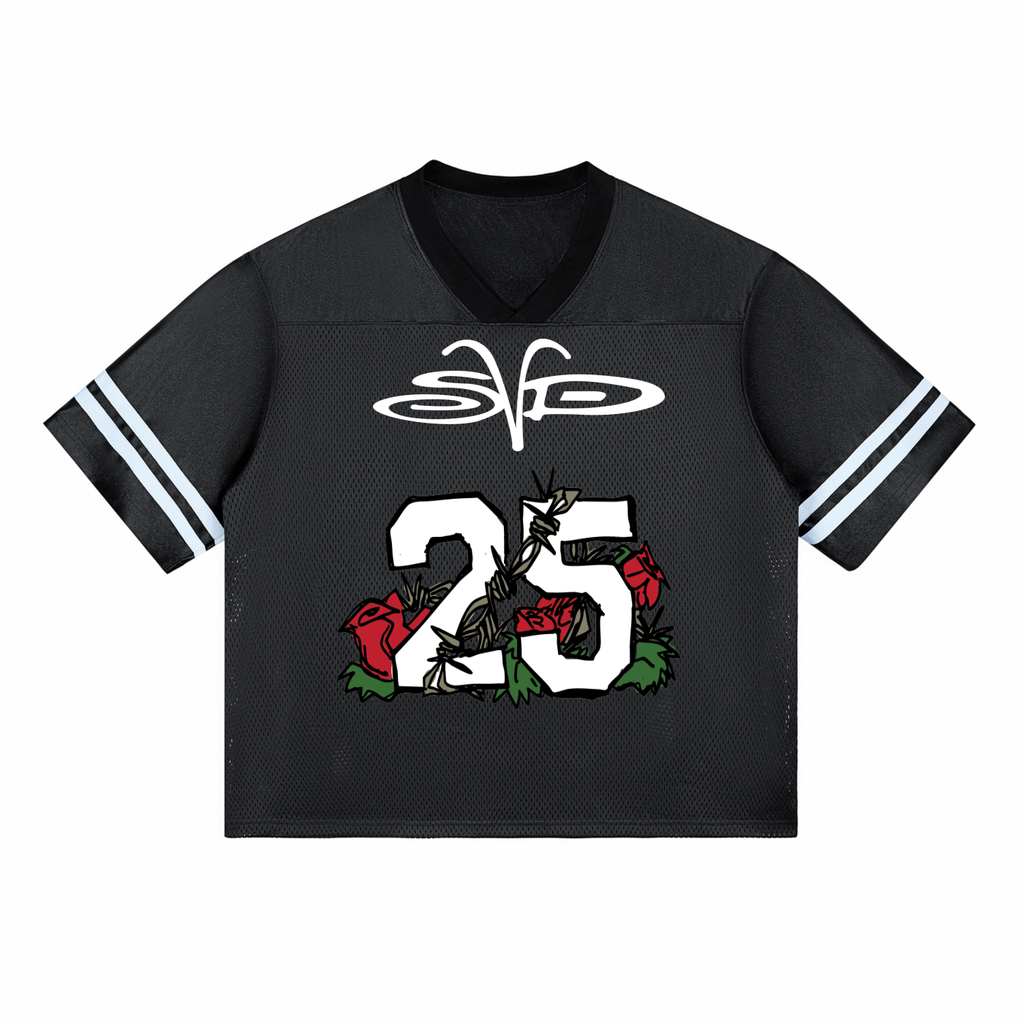 Sketched Rose Skull Jersey