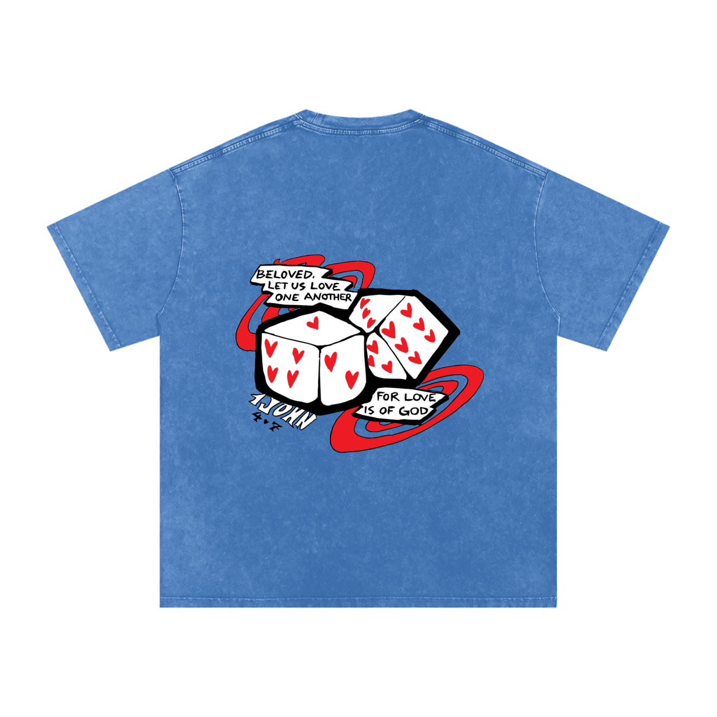 1 John 4:7 Dice Tee