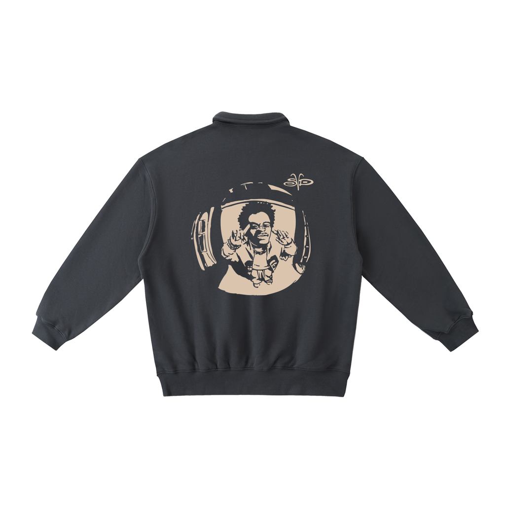 Fisheye collared sweatshirt