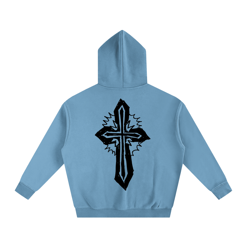 wwjd premium cross back graphic hoodie